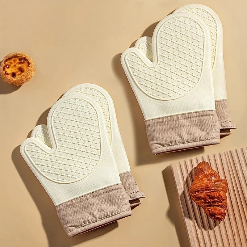 Oven Mitt Silicone - 1PC Heat-Resistant Silicone Oven Gloves -