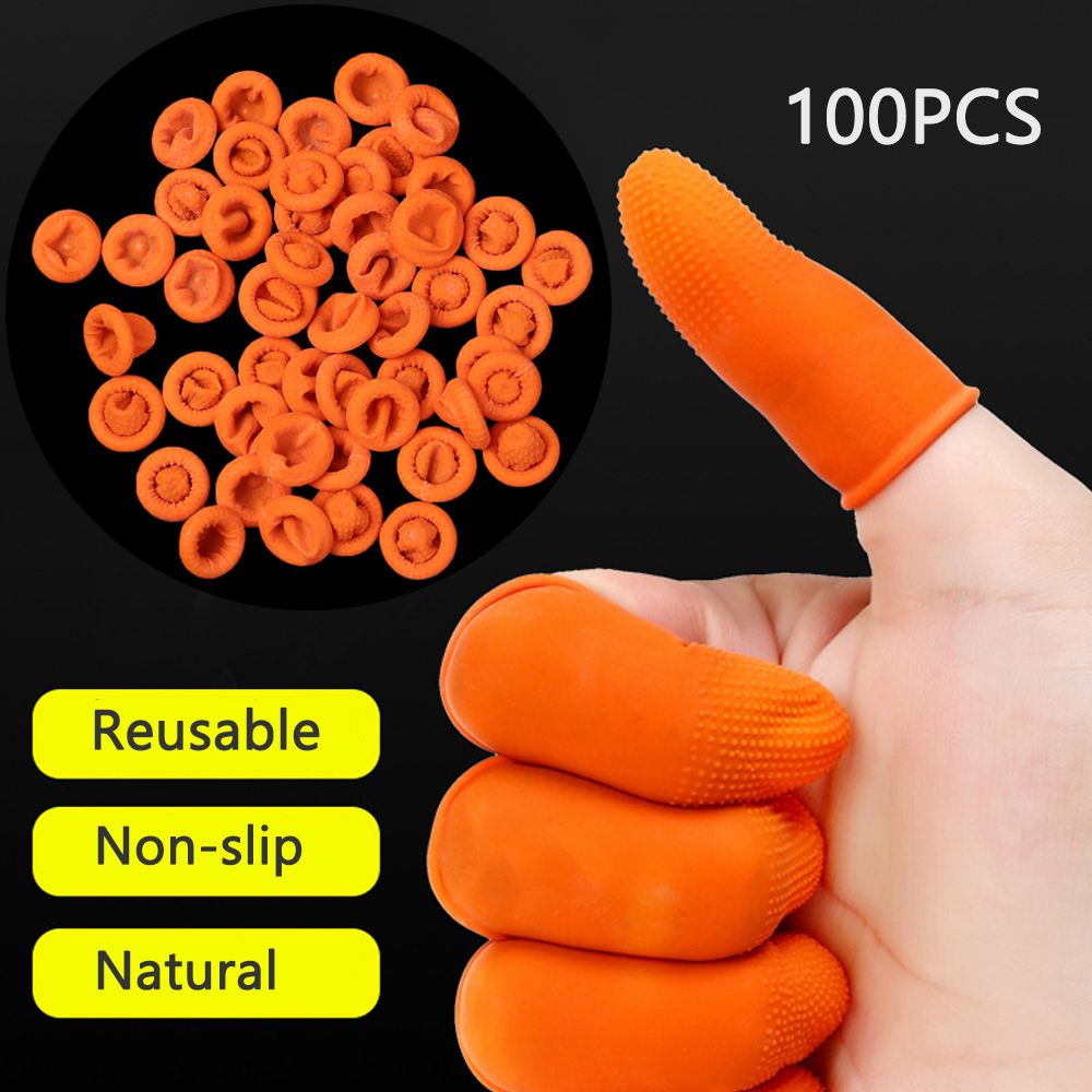 Rubber Glove Cleaning - 100PCS Cleaning Accessories Natural Latex Fingertip