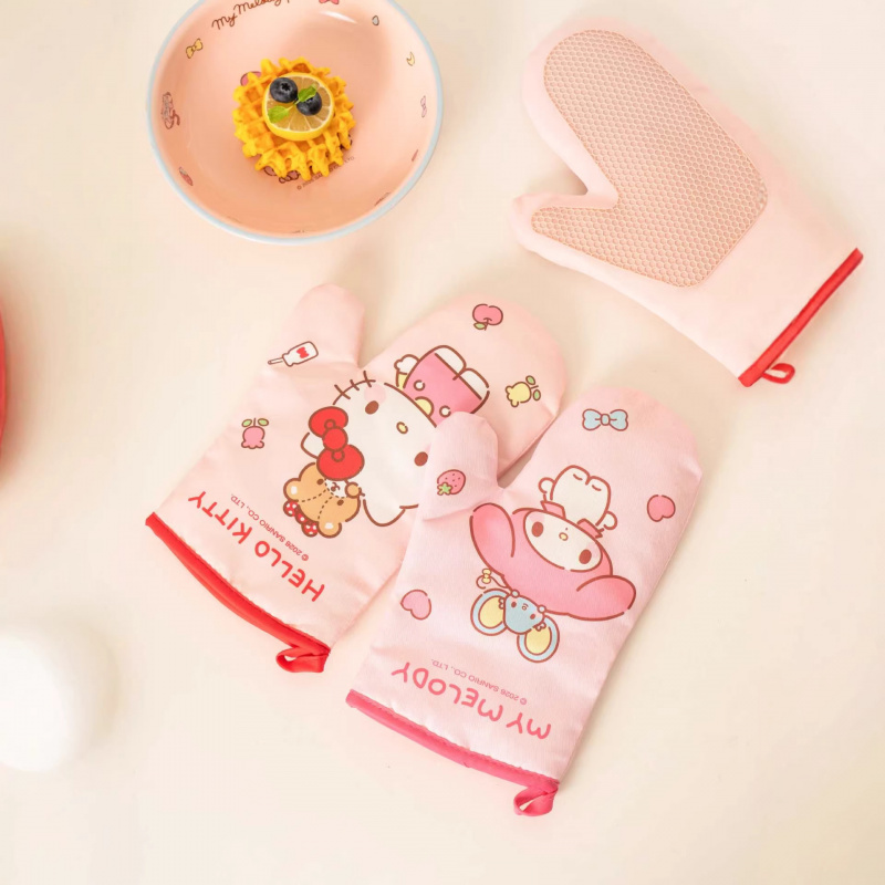 Hello Kitty Kuromi Silicone Gl - Oven Mitt Silicone 评论和价格