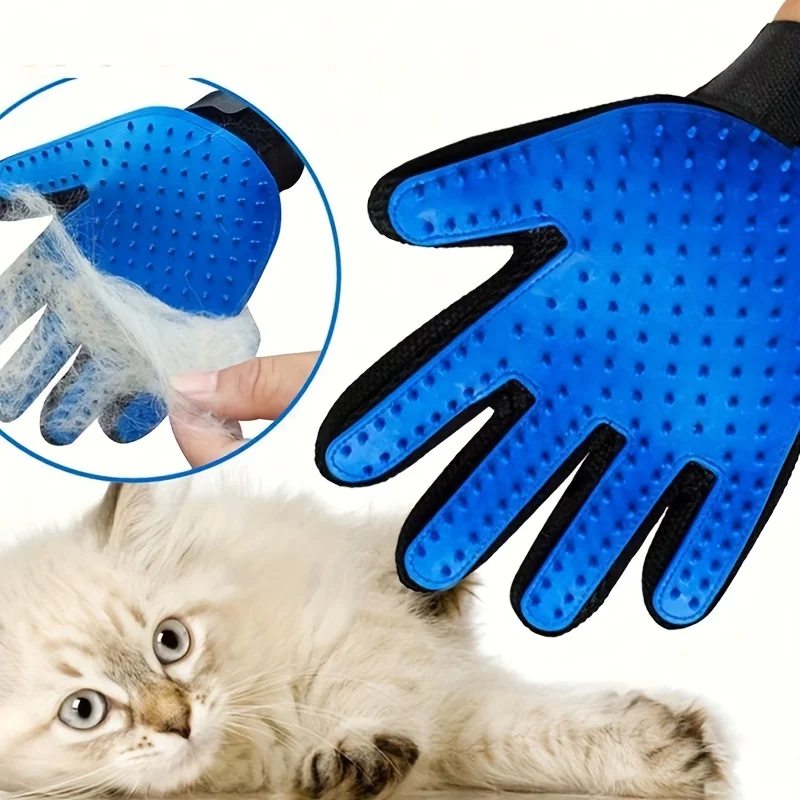 Pet Gloves Cat Grooming Gloves - Rubber Glove Cleaning 评论和价格