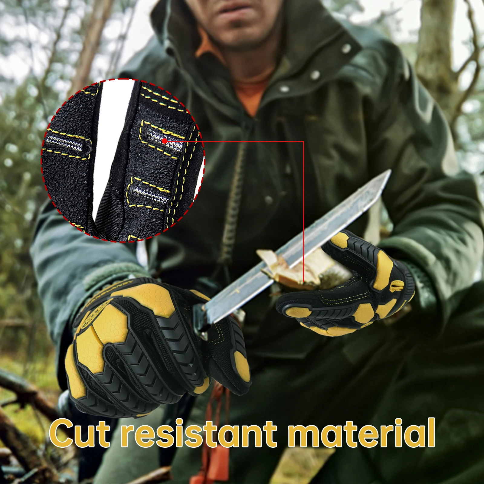 Heavy Duty Work Gloves, Cut 6  - Work Glove Impact 评论和价格