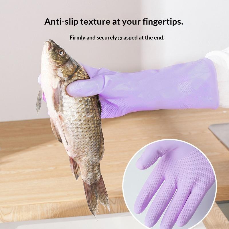 1Pair Latex Household Cleaning - Dish Glove Rubber 评论和价格