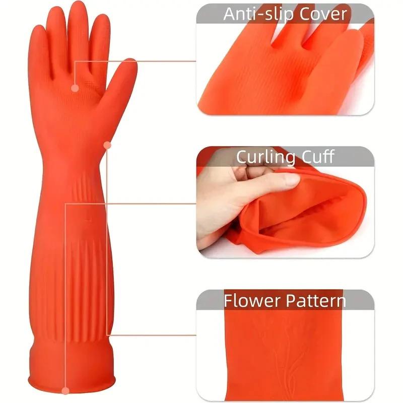 Long Reusable Rubber Dishwashi - Rubber Glove Cleaning 评论和价格
