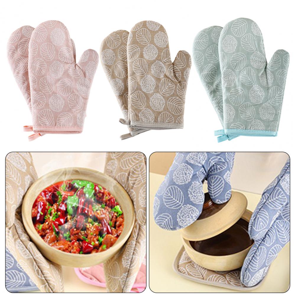 2Pcs Heat Resistant Oven Glove - Oven Mitt Silicone 评论和价格