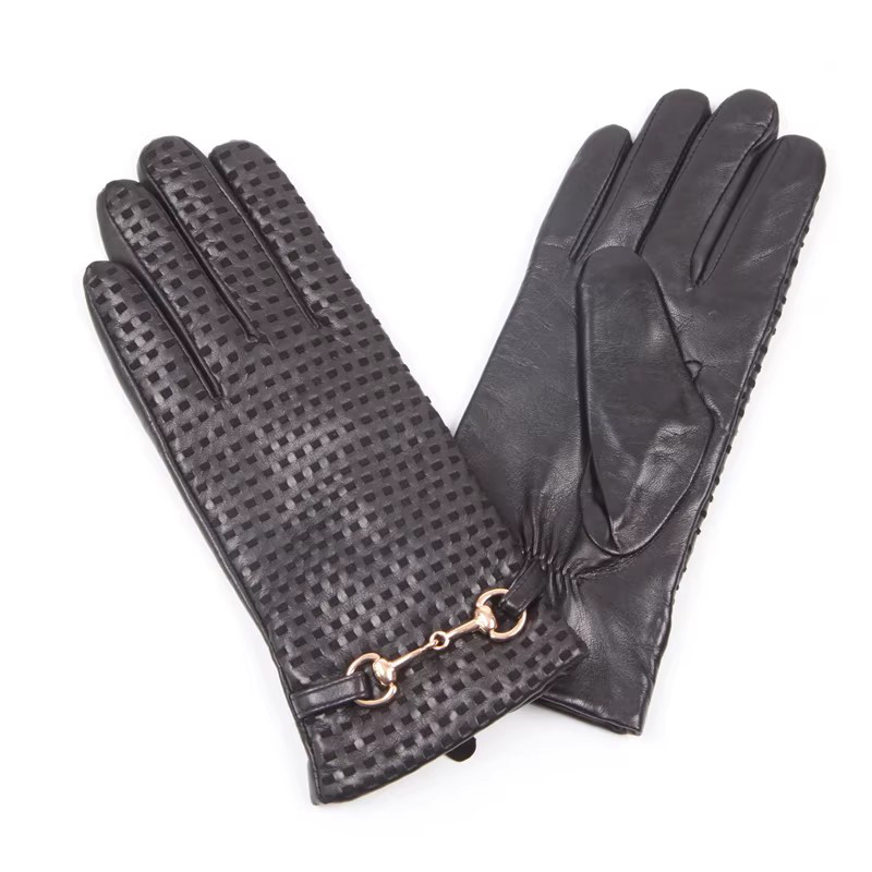 Autumn Winter Real Leather Glo - Wool Glove Lined 评论和价格